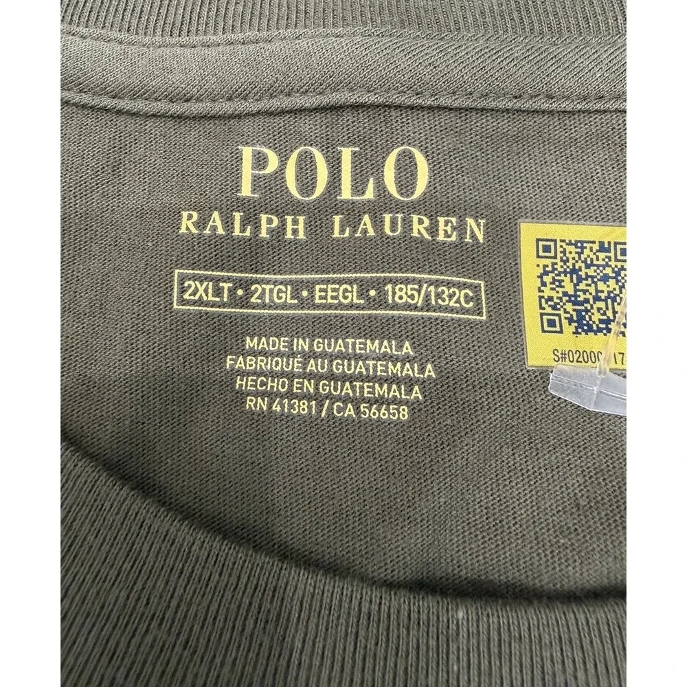 Polo Ralph Lauren M Print Shop Graphic Logo T-Shirt Green 2XLT NWT